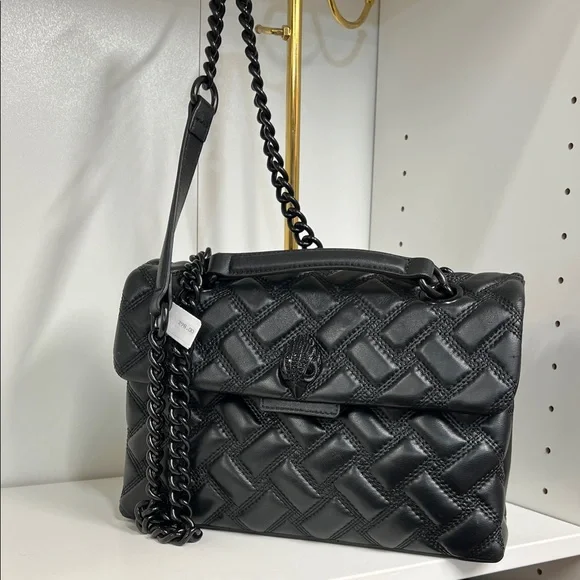 ๐ฅ๐ฅ Kurt Geiger London Kensington Quilted crossbody/ Shoulder Bag - Black - Picture 9 of 16